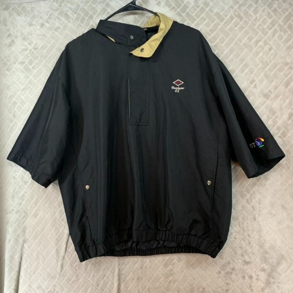 Ahead Adult M Windbreaker Athletic Shirt Black Westchester Community College